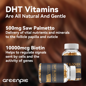 Vitamine Gummies Haarwuchs Nahrungs ergänzungs mittel, das DHT-Rezeptoren blockiert und Haarausfall zusätze verhindert - Product Image 6