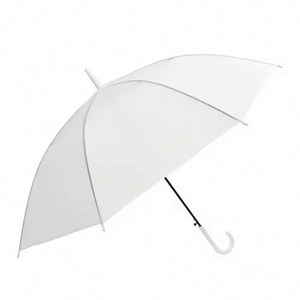 Parapluies transparents personnalisés avec logo d'usine, parapluies colorés en PVC transparent avec impression pour la promotion - Product Image 6