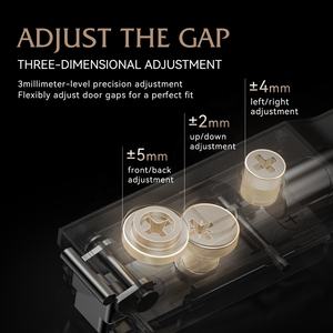 مفصلات حديثة التصميم سوداء بدون أجنحة بقطر 35 مم بزاوية صغيرة وإغلاق ناعم لخزائن المطبخ - Product Image 3