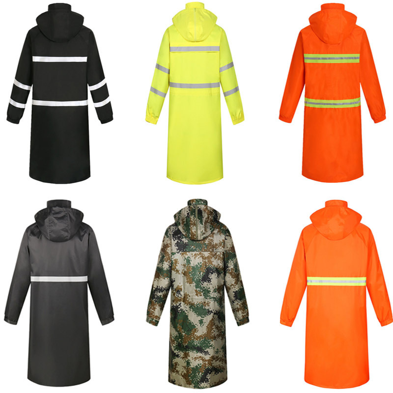 ZX Custom Reflective Guard Security Raincoat Hi Vis Traffic Duty