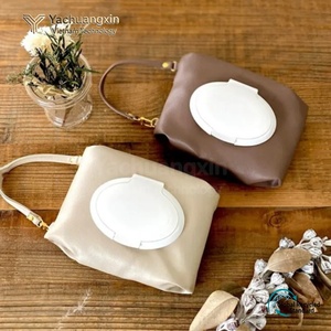 กระเป๋าใส่ทิชชู่กันน้ำหนัง PU พร้อมหูหิ้ว สีฟ้า ชมพู และเทา สำหรับใช้ตั้งแคมป์กลางแจ้ง - Product Image 6
