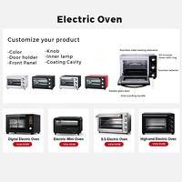 Four à convection électrique en métal, très vendu, avec dissipation de chaleur multifacettes, panneau frontal froid au toucher, haute qualité, 35L