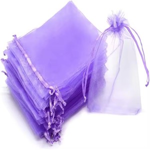 Vente en gros de pochettes triangulaires en organza avec cordon de serrage 7x9cm vert <span class=keywords><strong>militaire</strong></span> pour emballage de bijoux et cadeaux - Product Image 3