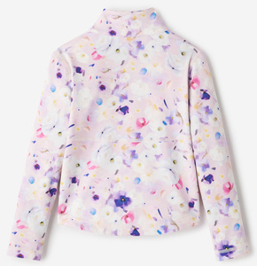 Felpa da Ragazza Primaverile in Cotone Lavorato a Maglia <span class=keywords><strong>con</strong></span> <span class=keywords><strong>Cerniera</strong></span>, Collo Alto, Stampa Tinta Unita e Logo - Product Image 5