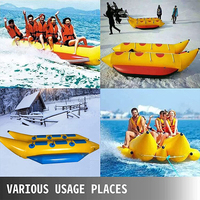Bateau banane gonflable remorquable et tube de plongée Flying Fish pour sports nautiques commerciaux intérieurs/extérieurs et divertissement familial