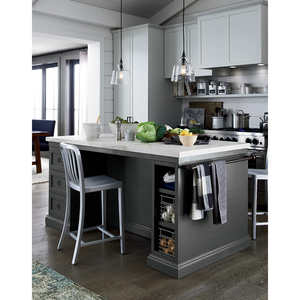 Venta de fábrica muebles de estilo moderno metal comedor azul marino Silla de comedor Taburetes de Bar - Product Image 6