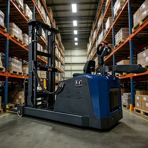 Apilador de doble elevación de 1500 kg para almacén con plataforma completa - Product Image 1