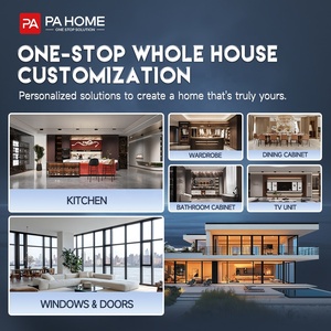 Nhà sản xuất PA tùy chỉnh thiết kế mô-đun cổ điển Shaker đồ nội thất nhỏ vương miện đúc tủ bếp màu đen - Product Image 6