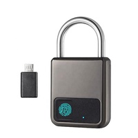 Tragbares IP65 wasserdichtes USB wiederaufladbares intelligentes Schloss Mini-Größe Fingerabdruck-Schloss