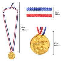Rubans de médailles de course de sport en métal bon marché Gagnant Enfants Jouer Préscolaire Maternelle Graduation Football & Basketball Trophées Plaques