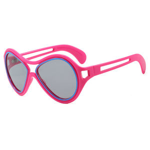 ユニークなレトロな女性用Y2Kオーバルパイロットサングラス2025面白いパーティーサングラストレンドデーモンホロービッグフレームシェードOculos De Sol - Product Image 6