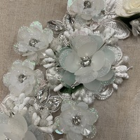 Patch en dentelle brodée de fleurs de haute qualité toutes les couleurs