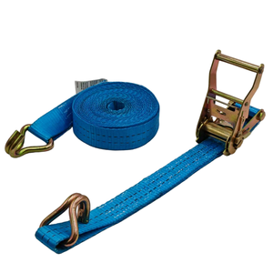 Sangles d'arrimage à <span class=keywords><strong>cliquet</strong></span> à double crochet en J de 2 tonnes |   <span class=keywords><strong>Sangle</strong></span> en polyester résistante aux UV - Product Image 2