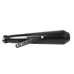 Pot d'échappement universel pour <span class=keywords><strong>moto</strong></span>, style rétro vintage, électroplaqué, pour Cg125 Sr400 <span class=keywords><strong>Cb500</strong></span> Vt500 CM300 500 - Product Image 4
