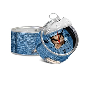 Reloj de Lata de Plástico Personalizable, Regalo Único <span class=keywords><strong>para</strong></span> el Día de San Valentín, Imán de Refrigerador Promocional Novedoso - Product Image 3