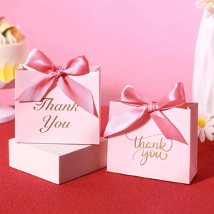 Bolsas de Regalo de Papel para Dulces y Recuerdos de <span class=keywords><strong>Fiesta</strong></span> con Lazo para Bodas, San Valentín y Cumpleaños - Product Image 1