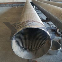 Filtre à tamis de type Johnson en acier inoxydable de 8 5/8 po pour le forage de puits d'eau, avec maille soudée, pliage et découpe inclus