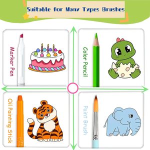 Logo personalizzato stile carino per bambini bastone pittura murale giocattolo educativo-disegno prenotato e rotolo <span class=keywords><strong>di</strong></span> carta <span class=keywords><strong>da</strong></span> colorare - Product Image 6