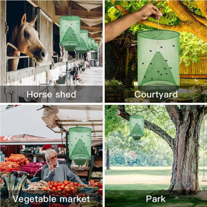 Reusable <b>Fly</b> Trap Cage Outdoor Hanging <b>Fly</b> Catcher <b>Net</b> Trap For Farm Garden Pest Wasp Bee Control - Product Image 2