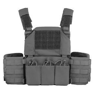 Vendita calda tessuto Cordura dissipazione del calore Outdoor Combat Training Plate Carrier gilet tattico di sicurezza regolabile a sgancio rapido