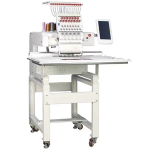 Máquina de Bordar Digital de <span class=keywords><strong>Segunda</strong></span> <span class=keywords><strong>Mano</strong></span>, 12/15 Colores, Dos Cabezales, para Gorras, Camisetas, Bordado 3D, Computarizada - Product Image 4