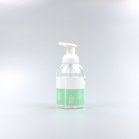 Haut de gamme 200ml 300ml 400 ml 500ml 400 ml en plastique rond PET blanc clair désinfectant pour les mains lavage liquide mousse moussant savon pompe bouteille