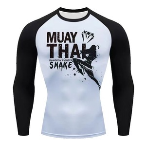 Ensemble de costume d'entraînement de boxe combat Fitness <span class=keywords><strong>Sanda</strong></span> Sportswear UFC débardeur séchage rapide respirant Spandex/Polyester 200g Logo avant - Product Image 6