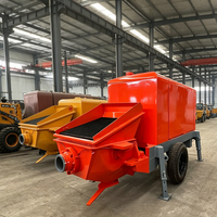 Pompe à béton mobile portable diesel/électrique compacte et robuste à bas prix pour le pompage du béton