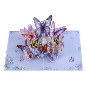 Fleurs papillons 3D Pop UP mères anniversaire carte postale Invitations de mariage cartes Saint Valentin anniversaire cadeaux carte de voeux - Product Image 4