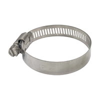 Collier de serrage en acier inoxydable poli de style américain 201SS, collier de serrage pour tuyau en pouces HJAC SS-HG pour usage automobile et industriel