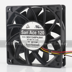 <span class=keywords><strong>Sanyo</strong></span> 5V 12V 24V DC 48V 0.5A <span class=keywords><strong>AC</strong></span> EC 12025 120x120x25mm 12cm PWM điều khiển nhiệt độ máy tính công nghiệp 9gv1248p4j041 Quạt làm mát - Product Image 2