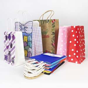 Sacs en papier promotionnels personnalisés écologiques imprimés, prix de gros, fabrication chinoise - Product Image 2