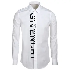 Shirt Ontwerpen Voor Mannen Nieuw Model Casual Dress Shirt Voor Mannen Print Shirt