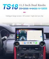 Kanor 11,5 pulgadas 2000*1200P TS18 unidad principal 64GB Carplay Android Auto Radio con 4G 2K DSP GPS y WIFI perillas duales reproductor Multimedia