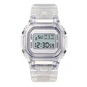 Reloj Digital LED Transparente de Moda, Relojes Deportivos Electrónicos Cuadrados para Mujer - Product Image 4