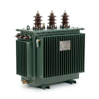 Transformateur de distribution triphasé hermétique immergé dans l'huile série S11, 10 kV, 30 kVA à 2500 kVA, Dyn11, enroulement en cuivre