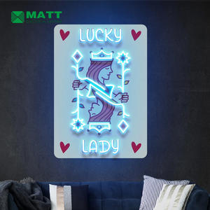 Enseigne lumineuse LED en acrylique pour <span class=keywords><strong>poker</strong></span>, enseigne néon personnalisée avec impression UV, pour salle <span class=keywords><strong>de</strong></span> <span class=keywords><strong>jeux</strong></span>, salle <span class=keywords><strong>de</strong></span> <span class=keywords><strong>poker</strong></span>, bar, décoration murale - Product Image 5