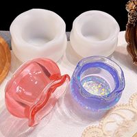 Fish Tank Forme Bougie Pot Silicone Moule Succulent Pot De Fleur Vase Bijoux Boîte De Rangement Béton Moule Résine Poisson Bol Moule