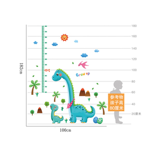 Autocollant mural de <span class=keywords><strong>chambre</strong></span> de bébé mesure de hauteur de <span class=keywords><strong>dinosaure</strong></span> de dessin animé - Product Image 6