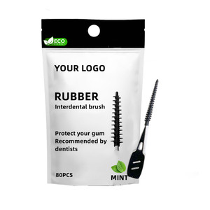 Prodotto per l'igiene orale in Silicone spazzole per denti in gomma bastoni Flosser Flex stuzzicadenti igiene dentale fatta di Nylon in plastica - Product Image 6