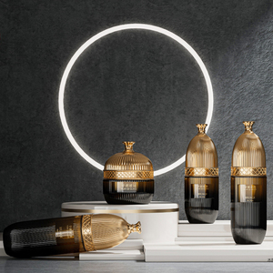 Bộ sản phẩm chăm sóc da cao cấp, chất lượng cao, bao bì sang trọng, chai thủy tinh, bộ dưỡng da cho kem dưỡng mặt, sữa dưỡng, serum. - Product Image 3