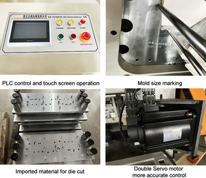 Tự động độ chính xác cao kỹ thuật số chết cắt Nụ Hôn cắt giấy nhăn các tông chết máy cắt MB-CQ-850 - Product Image 3