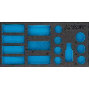 HAZET - 163-463L Inserto de espuma blanda de 2 componentes para 163-463/15 - EAN 4000896204861 TALLERES DE ROTACIÓN BANDEJAS VACÍAS - Product Image 1