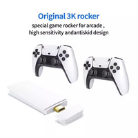 Manette de jeu M15 Plus 4K 2.4G sans fil avec deux contrôleurs, 64 Go intégrés, 20000 jeux vidéo rétro, console de jeu classique pour téléviseur, universelle