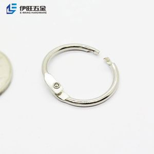 YIWANG 0.75 pouces métal feuilles mobiles livre reliure anneau bureau livre anneaux porte-clés - Product Image 2