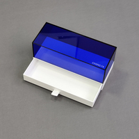 Boîte de rangement rectangulaire pour lunettes en acrylique transparent pour lunettes de soleil et lunettes