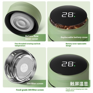 Smart Drink War LED Température Isolé 500ml <span class=keywords><strong>Bouteille</strong></span> D'eau 304 En Acier Inoxydable Thermos Tasse pour Chaud et Froid Cadeaux D'affaires - Product Image 2