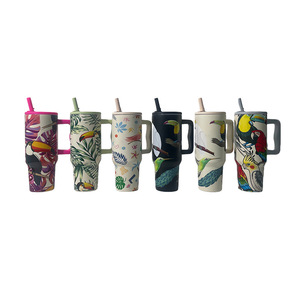 Tazas de Acero Inoxidable Sudamericanas con Diseño Personalizado, con Asa y Tapa, Regalo Empresarial, Aislamiento Térmico a Prueba de Fugas, Portátiles - Product Image 2