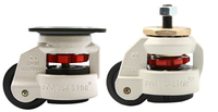 Roulettes pivotantes GD40S Footmaster, roulettes industrielles, roues de charge 60F80F100F150, réglage horizontal de la hauteur