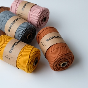 Corda in Cotone Puro ROPEMATE 70 Colori, Intrecciata 3mm, per Macramè, Laccetti per Telefono, Cinghie per Fotocamera, Materiale Fai-da-Te - Product Image 2